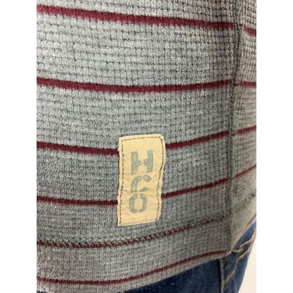 Hollister Co Striped Horizontal Thermal Crewneck - Picture 2 of 3